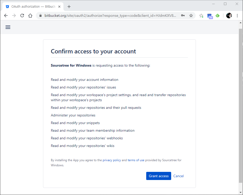 Confirm access to your account